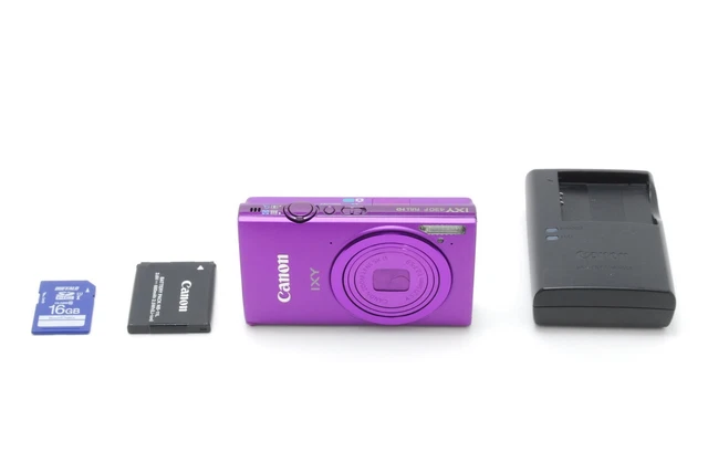 TOP MINT】CANON IXY 430F purple 16MP 5x zoom Digital Camera