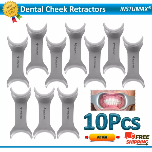 Dental Stainless Steel Mouth Opener Metal Cheek Lip Retractor Double-Head Tool