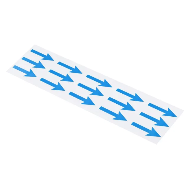 Arrow Sticker 2 Inch Clear Directional Sign PVC Adhesive Floor Decal Blue 300pcs