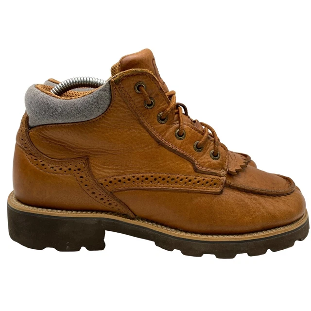 TWISTED X CHUCK Up Pebble Leather Wide Round Toe Ankle Boots Men's Sz 8