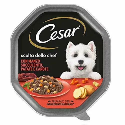 Cesar Delizie di Stagione Scelta dello Chef Cibo per Cane con Manzo e Verdure...