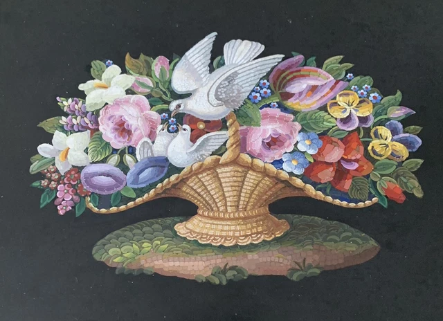 Italiano 19 Siglo Micromosaico Panel Colección De Gianni Versace SOTHEBY 2001 2
