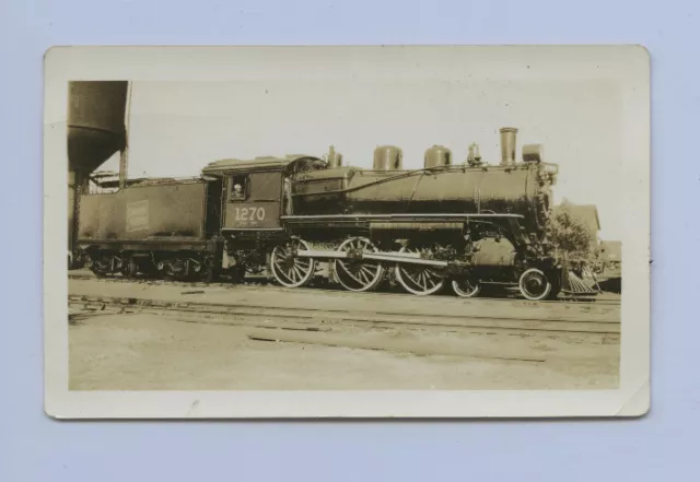 1938 Canadian National 4-6-0 Locomotive #1270 - Vtg B&W Railroad Photo