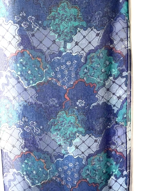Foulard Carré Vintage Multicolore à Carreaux - Dimensions 53x54 Cm, Excellent état