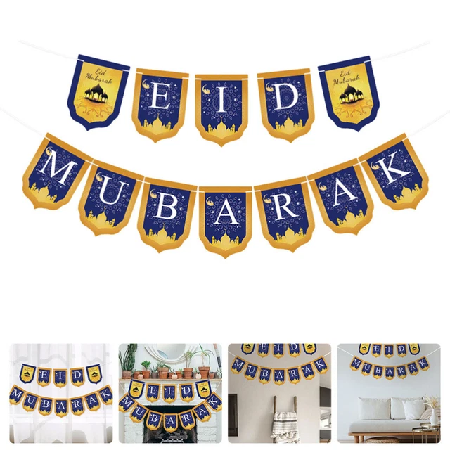 1 set striscione bunting ghirlande carta stringa bandiere giuramento ciondolo Mubarak
