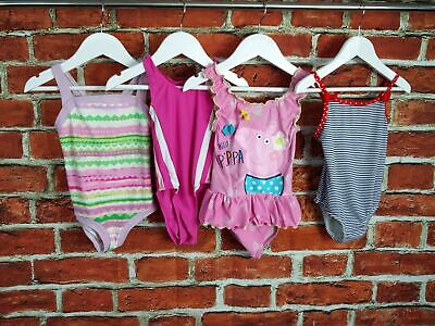 Girls Bundle 2-3 Years M&S Primark Peppa Pig Pink Stripe Swimsuit Beachwear 98Cm