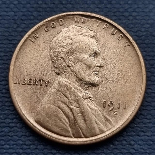 1911 S Wheat Cent Lincoln Head Penny 1c High Grade BU UNC Details #47029