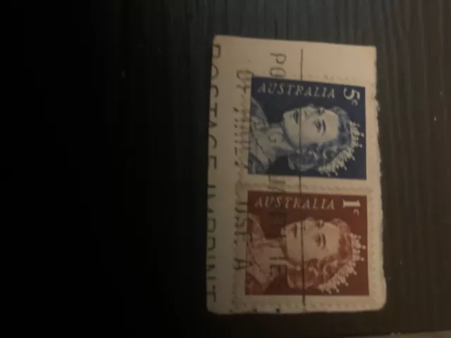 Australia Queen Elizabeth II Stamp 5c & 1c Australian Stamp