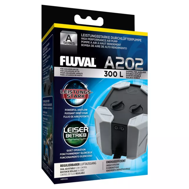 Fluval Bomba de Aire 202 , Aquarien-Pumpe, Nuevo