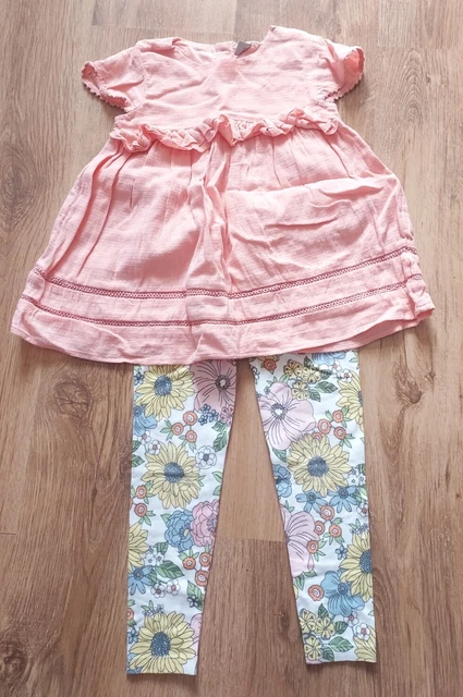Girls Short Sleeve Top And Leggings Set Age 3-4 Years