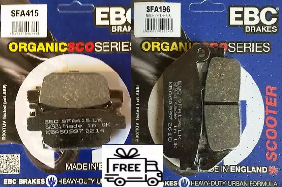 FITS HONDA NSS125 FORZA 2015-2019 2020 2023 EBC Organic FRONT & REAR Brake Pads