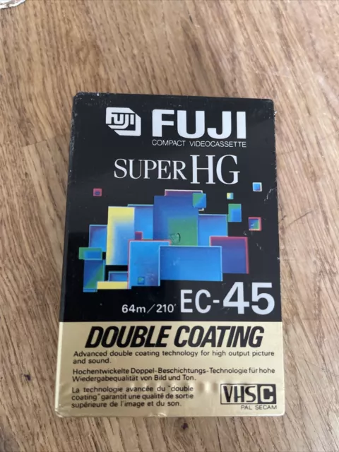 Fuji Super Hg Compact VHS Vidéo Cassette EC45 non-Ouvert