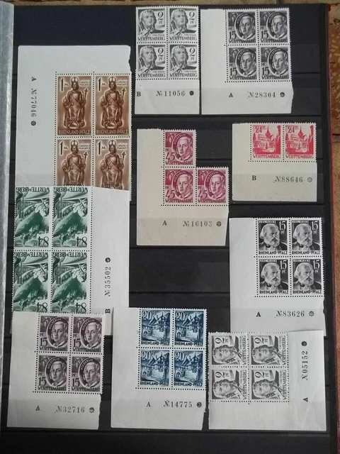 Franz. Zone Bogenzählnummern 10 Stück / Postfrisch** / Eckränder / Top / Selten