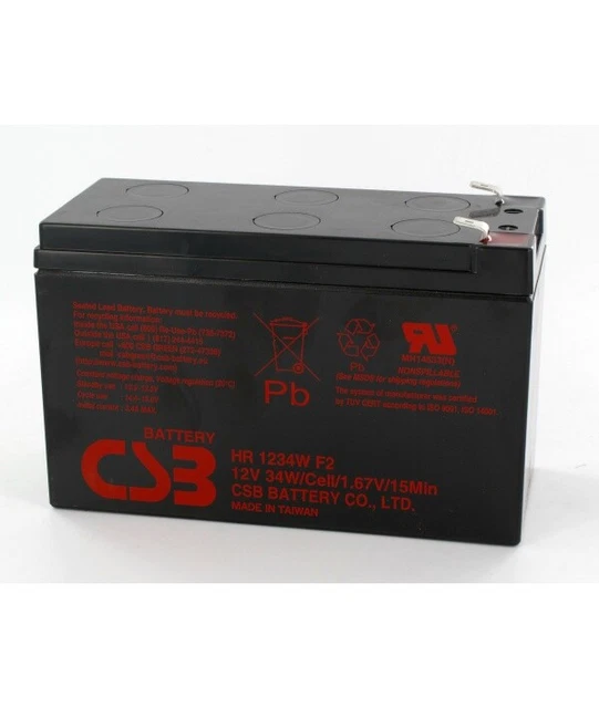 Mighty Max 12V 9Ah SLA Battery 6-Pack – Replacement For HR-1234W-F2, UL Certified
