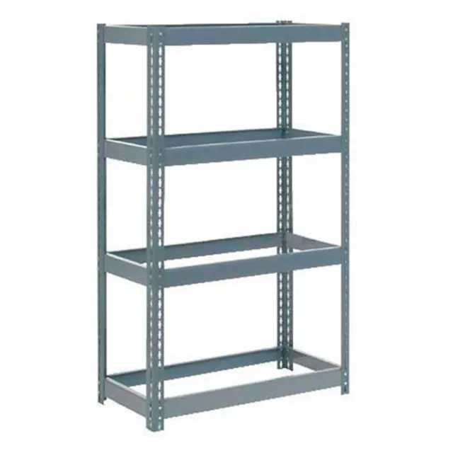 Boltless Extra Heavy Duty Shelving 36"W x 24"D x 60"H 4 Shelves No Deck