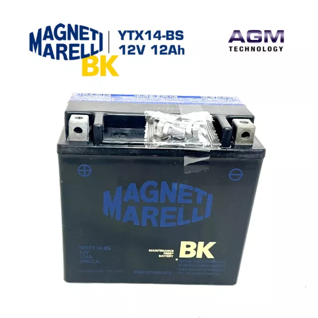 Batteria Moto Magneti Marelli YTX14-BS per MALAGUTI Spidermax 500 1/2004>12/2006