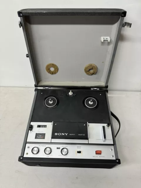 Vintage Sony Reel To Reel Tape Recorder Sony-O-Matic TC-105  JAPAN R2R *Untested