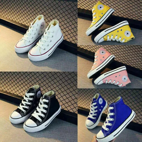 Kids Convers All Stars Trainers Ox Canvas Chuck Taylor Hi/Lo Boys Girls Shoes