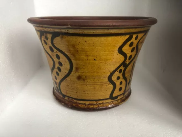 FAB kitchenalia slipware alderney bread pot crock peter arnold studio pottery 2