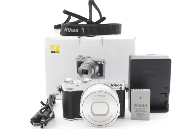 Nikon 1 J5 20.8MP Digital Camera Silver w/ 10-30mm Lens From JAPAN Excellent+++