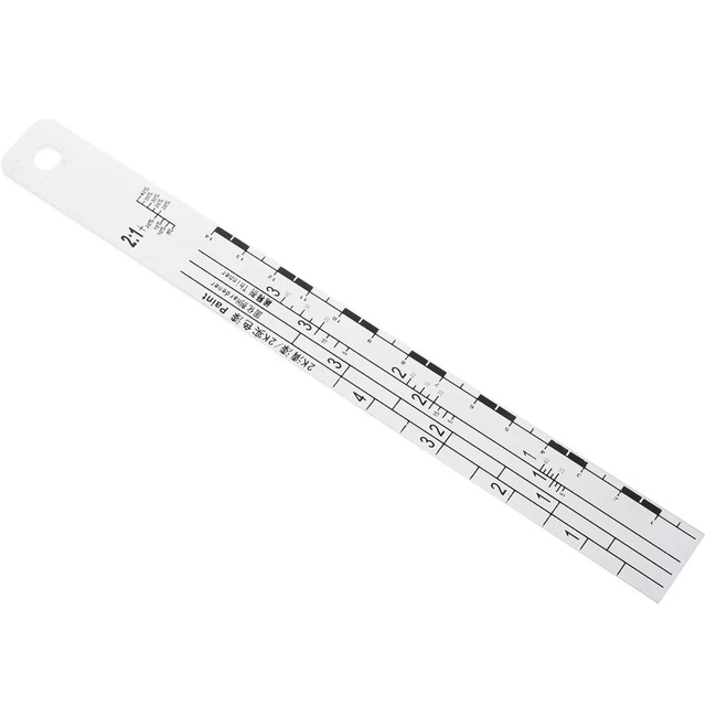Graduation Scale Instrument METAL PAINT MEASURING Stick Graduation Scale for Paint Mixing Stirring ...