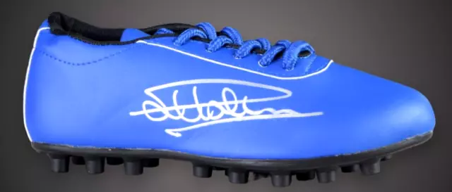 Mark Hateley Hand Signed Football Boot Autograph Coa Rangers Coventry Leeds