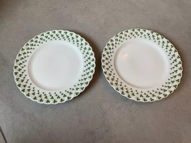 2x Limoges Haviland Torse Kleeblatt  Frühstücksteller/Kuchenteller 18cm