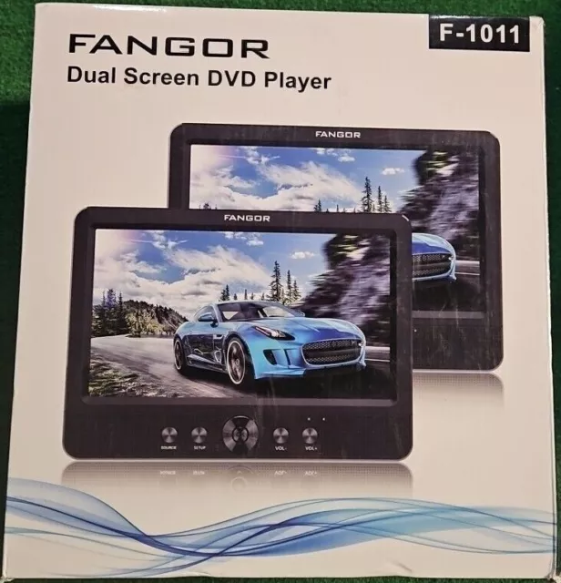 FANGOR 10.5'' Dual DVD Player for Car Portable Headrest Video Players F-1011 NEW