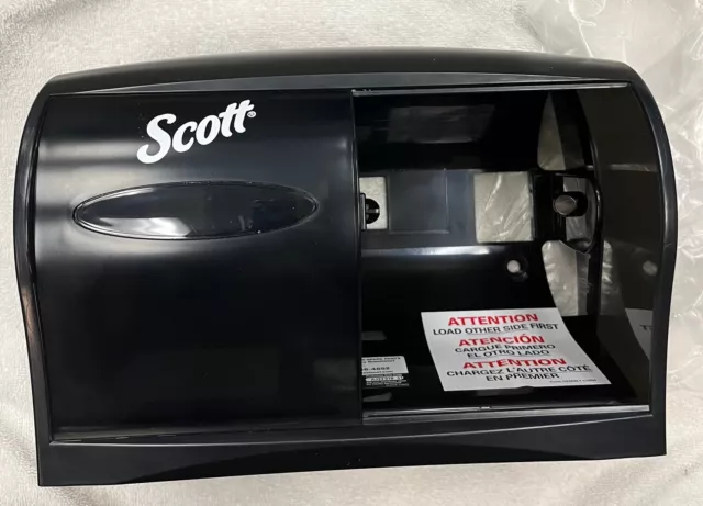 Scott 09604 05 Coreless Double Roll, Bath Toilet Tissue Dispenser. Color-Smoke