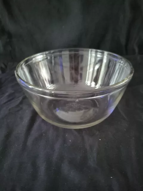 Anchor Hocking Ovenware 1058 Clear Glass 2.5 Qt. Mixing Bowl USA