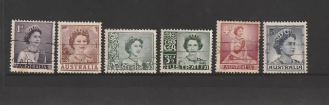 Australian Used Stamp Sets: Queen Elizabeth II Definitive Issue 1959-62