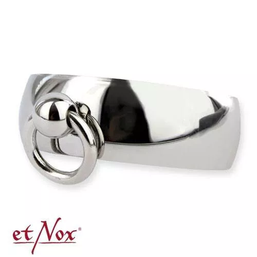 Anello Story of O con anello acciaio inox argento etNox a volta BDSM SM feticcio schiavo