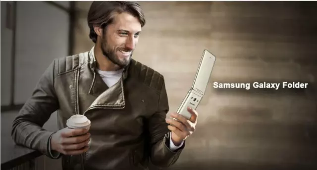 Android Samsung Galaxy Folder2 SM-G1650 Big Keyboad Dual SIM 4G LTE Flip  Phone
