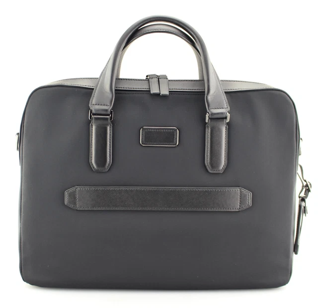 TUMI 'Harrison Barnes' Black Nylon / Leather Briefcase - 6602032D