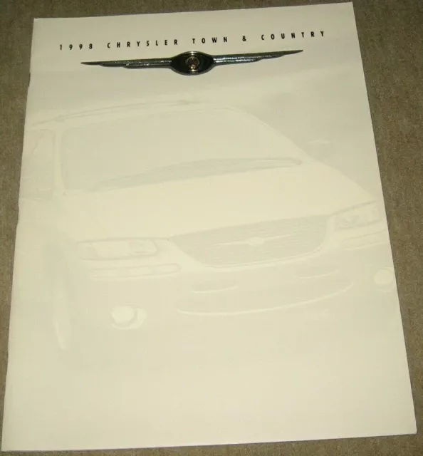 1998 Chrysler Town & Country Voyager USA Prospekt Brochure, 38 Seiten