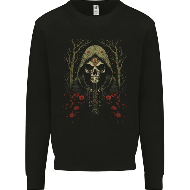 Pull Homme Motif Arbre Et Crâne - Taille Regular - Marque Awdis - Neuf Sans étiquettes