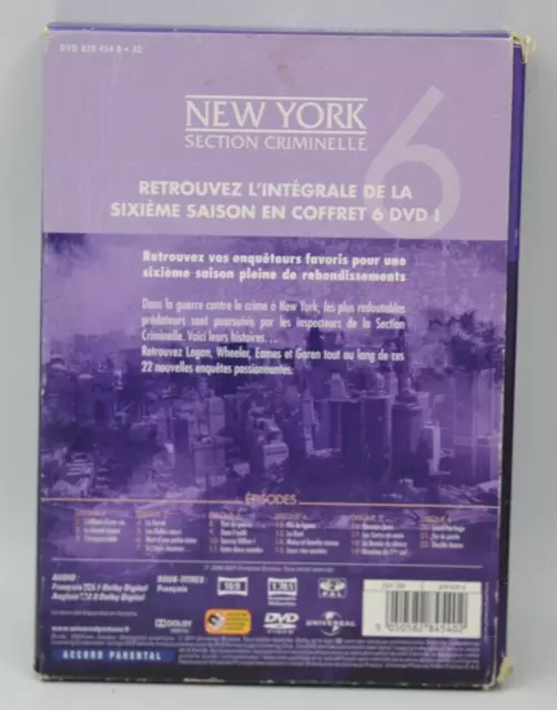 New York Section criminelle - Saison 6 - intégrale coffret - 6 dvd - DVD 2