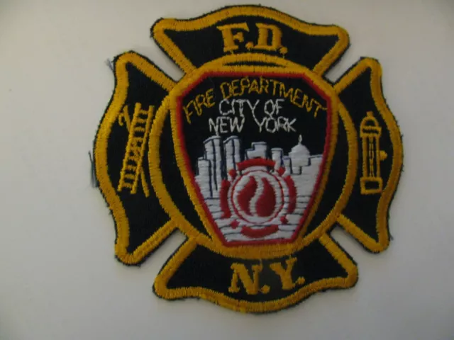 FDNY  New York  NY  NYC  Fire Rescue EMT  Dept Patch Iron On 3.75” Free Shipping
