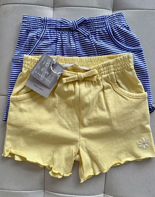 Pacchetto vestiti per bambina in cotone biologico John Lewis 9-12 mesi. Nuovo