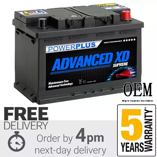 096XD+ ADVANCED CAR Battery > 12V 77AH 780A - 5 YEAR WARRANTY £84.95 -  PicClick UK