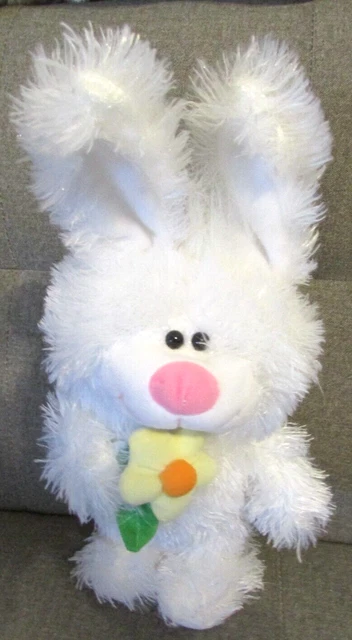 Hoppity The Hoppin' Boppin' Bunny Electronic Hopping Plush Rabbit with Flower