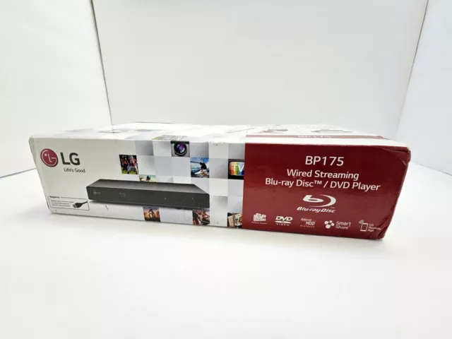 LG BP175 REGION FREE BLU-RAY DVD PLAYER ZONE A B C DVD 0-8 USB - Open Box