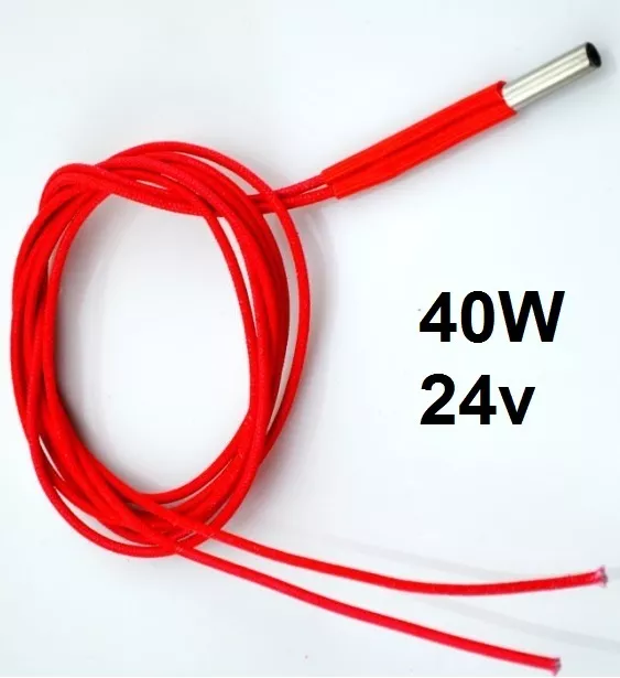 3D Printer Heating Element - 24v 40 Watt  J-head Cartridge Heater - 40W Reprap