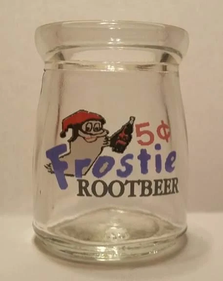 Very Nice Frostie Rootbeer Advertising 1/2 oz Glass Dairy Creamer