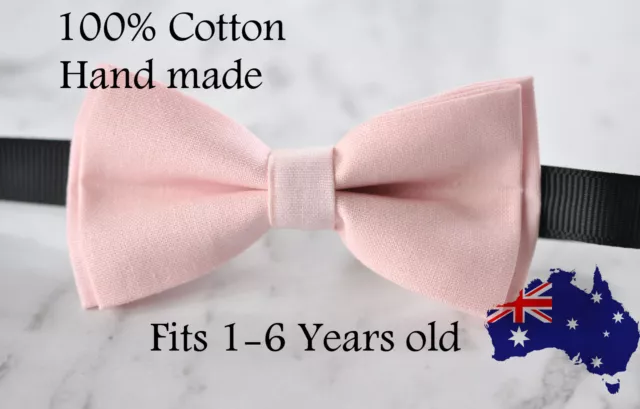 Boy Kids Baby 100% Cotton Baby Pink Bow Tie Bowtie Party Wedding 1-6 Years Old