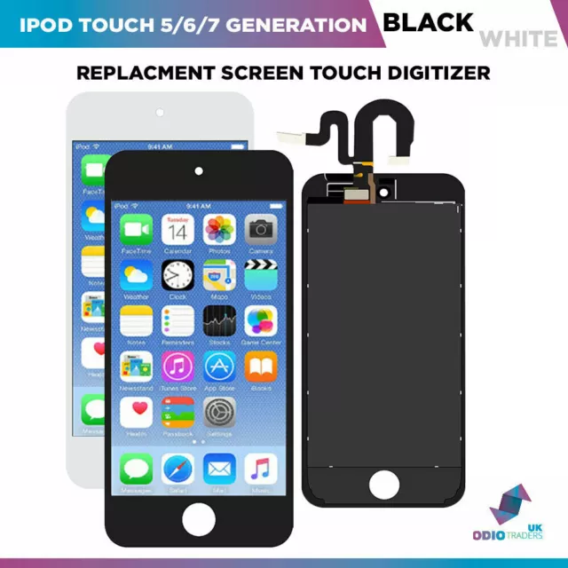 For Apple iPod Touch 7 7th A2178 LCD Screen Digitizer Touch Assembly Replacement