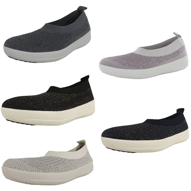 Fitflop Womens Uberknit Slip On Ballerina Flats