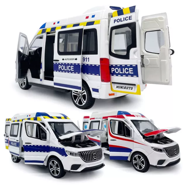 Sprinter Polizeiauto Krankenwagen Modellauto im Maßstab 1:30 Die Cast Spielzeug