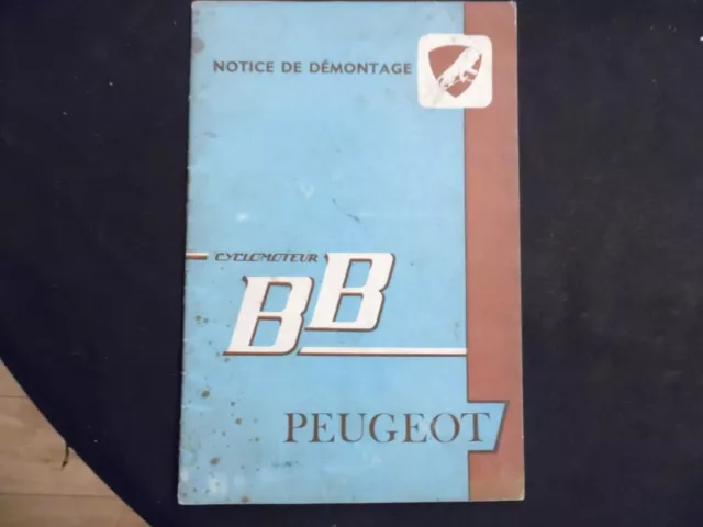 PEUGEOT –  Notice de démontage des cyclomoteurs BB – 08/1959