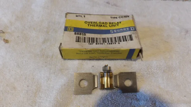 Square D CC103 Overload Relay Thermal Unit